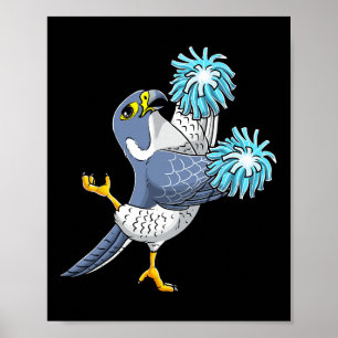 Cheerleading Falcon Cheerleader Cheer Flyer  Poster