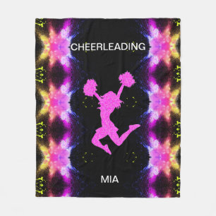 CHEERLEADING fleece blanket.