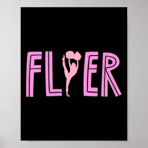 Cheerleading Flyer Stunt Group Cheer Squad  Poster