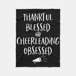 Cheerleading Gift Cheerleader Cheer Mom Coach Squa Fleece Blanket