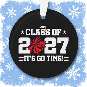 Cheerleading Graduation Quote Senior Class of 2027 Ornament