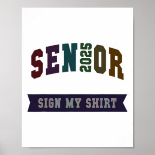 Cheerleading Graduation Senior 2025 Sign My Tch Au