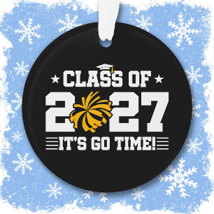 Cheerleading Graduation Time Senior Class of 2027 Ornament