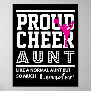 Cheerleading Graphic - Proud Cheer Aunt _1 Poster
