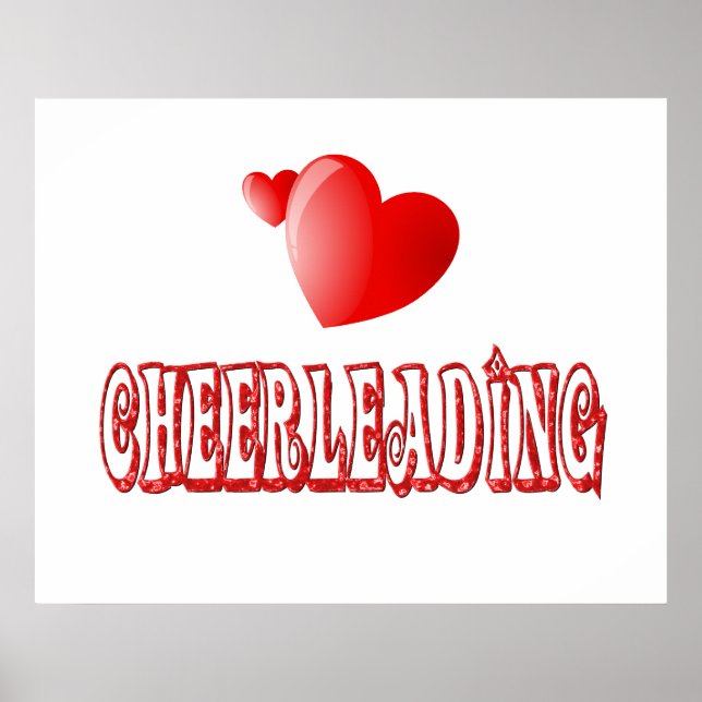 Cheerleading Hearts Poster (Front)