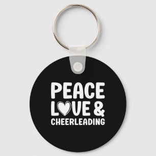 Cheerleading I Love Cheerleading For Women Cheer Keychain