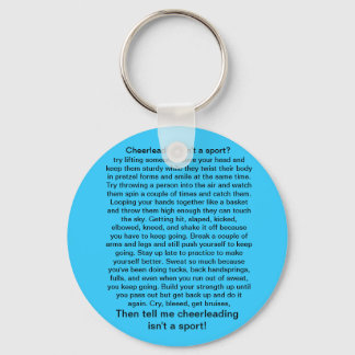 Cheerleading is a sport keychain