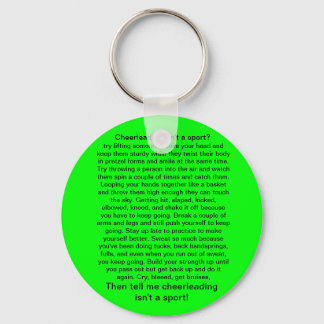 Cheerleading is a sport keychain