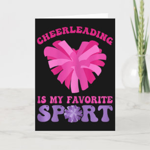 Cheerleading Is My Favourite Sport - Cheer And Che Card