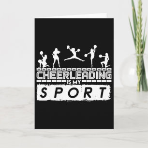 Cheerleading Is My Sport Cheerleader  Card