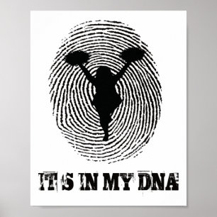 Cheerleading Its In My Dna Cheerleading Cheerleade Poster
