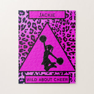 Cheerleading Leopard Wild About Cheer Puzzle