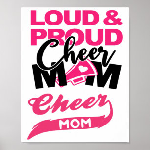 Cheerleading Mom Cheer Mother Mama Parents Gift Poster