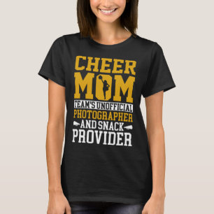 Cheerleading Mom Unofficial Photographer Snack Pro T-Shirt