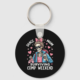 Cheerleading Parent Cheer Dance Mom Surviving Comp Keychain