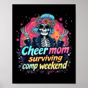 Cheerleading Parent Coffee Cheer Mom Surviving Com Poster