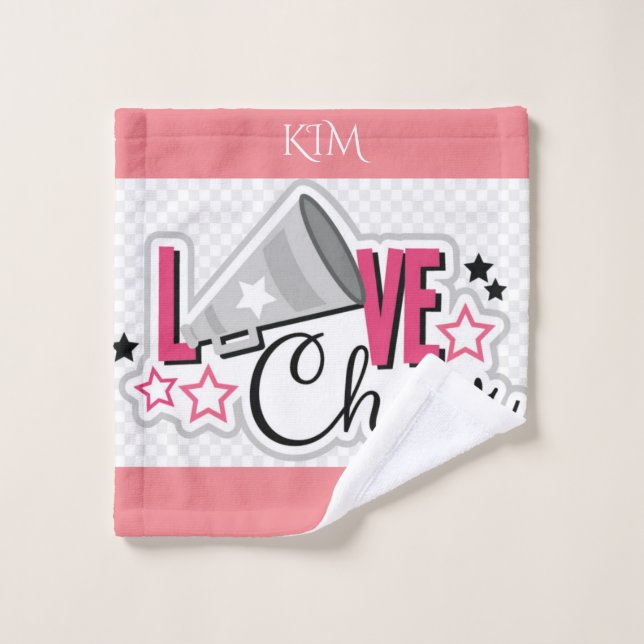 Cheerleading personalized wash cloth. cloth (Wash Cloth)