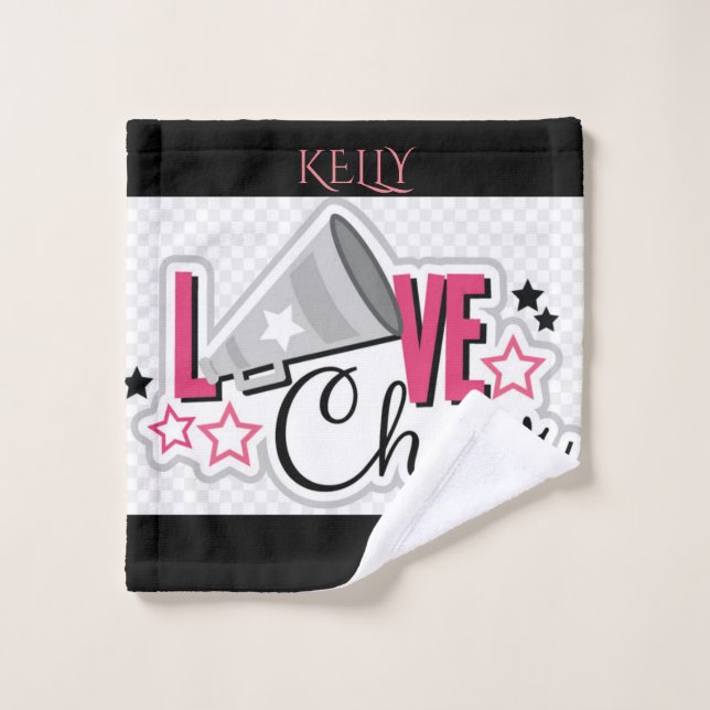 Cheerleading personalized wash cloth. cloth (Wash Cloth)