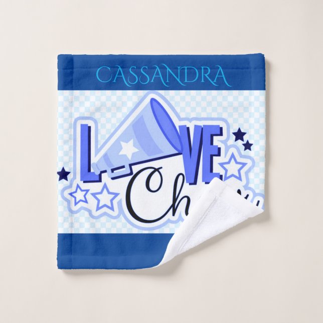 Cheerleading personalized wash cloth. cloth (Wash Cloth)