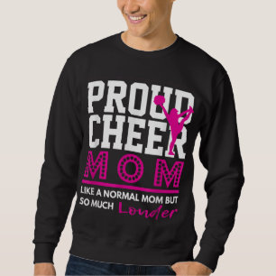 Cheerleading Proud Cheer Mom Graphic Sweatshirt