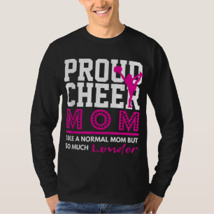 Cheerleading Proud Cheer Mom Graphic T-Shirt