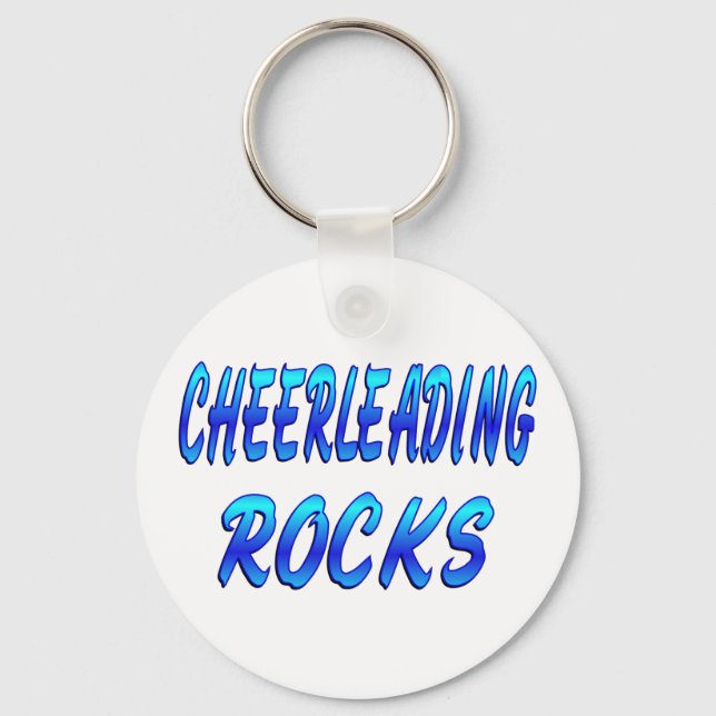 CHEERLEADING ROCKS KEYCHAIN (Front)