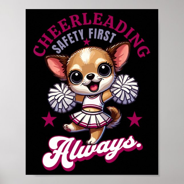 Cheerleading Safety First - Always Promote Safe St Poster (Front)