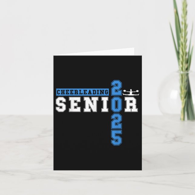 Cheerleading Senior Night Cheer Senior 2025 Gradua Card (Front)