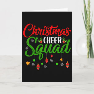Cheerleading Sports Lover Christmas Cheer Squad  Card