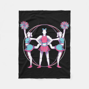 Cheerleading Squad Cheer Practice Cheering Cheerle Fleece Blanket