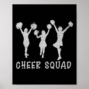 Cheerleading Squad Cheer Team Cheering Practice Ch Poster