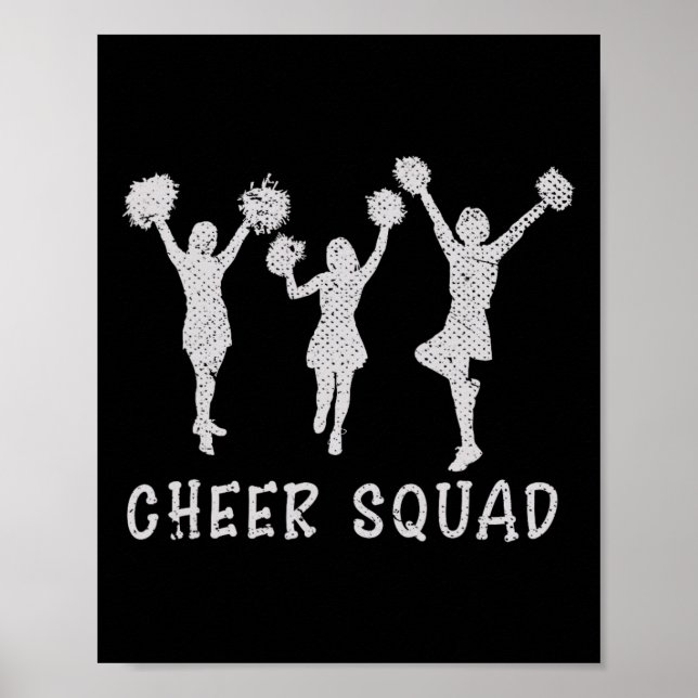 Cheerleading Squad Cheer Team Cheering Practice Ch Poster (Front)