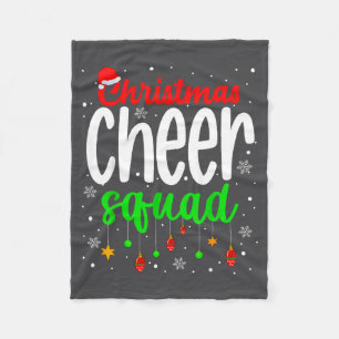 Cheerleading Srts Lover Christmas Cheer Squad  Fleece Blanket