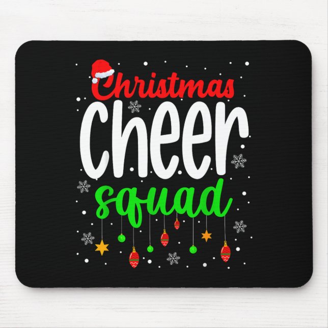 Cheerleading Srts Lover Christmas Cheer Squad  Mouse Pad (Front)