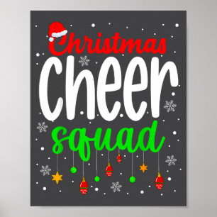 Cheerleading Srts Lover Christmas Cheer Squad  Poster