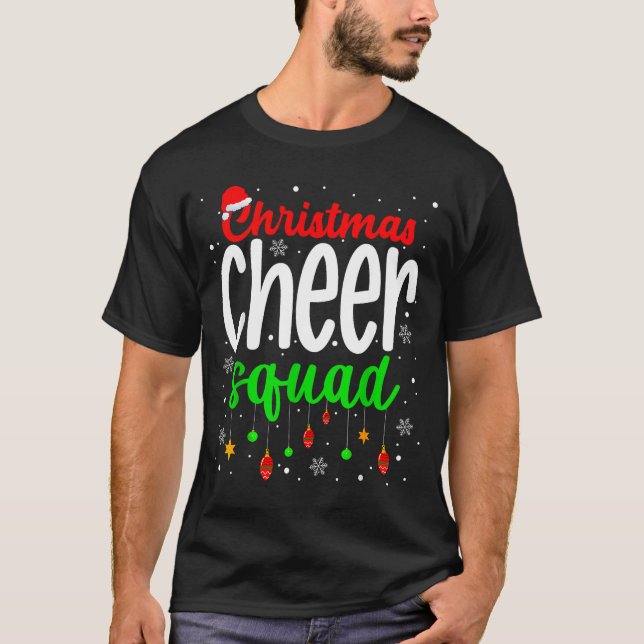 Cheerleading Srts Lover Christmas Cheer Squad  T-Shirt (Front)