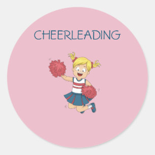 CHEERLEADING stickers for girls.