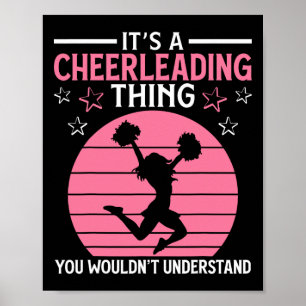 Cheerleading Team Cheerleader Cheer Funny Gift Poster