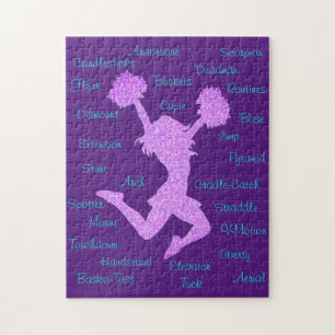 Cheerleading Terms Typography    Jigsaw Puzzle