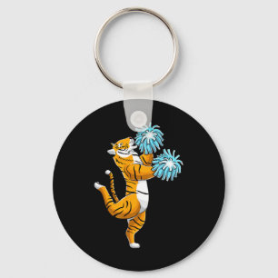 Cheerleading Tiger Cheerleader Cheer Squad  Keychain