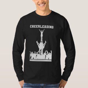 Cheerleading Vintage Cheerleader Cheering Silhouet T-Shirt