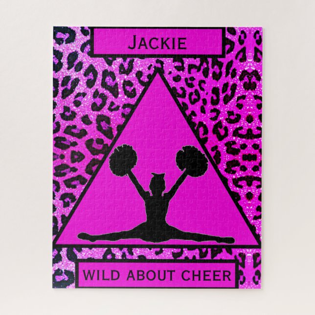 Cheerled Leopard Wild À propos de Cheer Puzzle (Vertical)