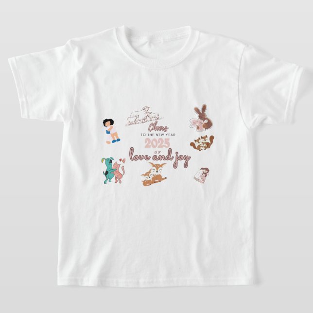 Cheers 2025 - Love & Joy  T-Shirt (Laydown)
