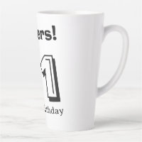 Cheers 21 birthday bold letter name boy man gifts