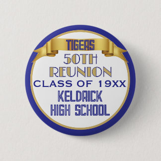 Cheers! 50th Class Reunion custom  Button