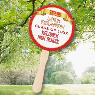 Cheers! 50th Class Reunion custom Hand Fan