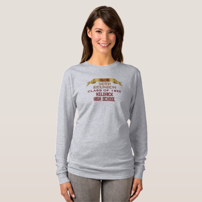 Cheers! 50th Class Reunion Keepsake T-Shirt (Front Full)