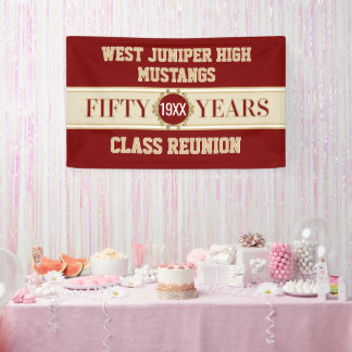 Cheers! 50th Reunion Celebration Banner