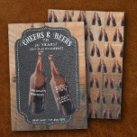 Cheers and Beers 30th Beer Birthday Party Invitation<br><div class="desc">A watercolor beer bottle illustration design. A retro look beer themed design perfect for adult birthday parties. An ideal illustration for anyone who loves beer,  brewery themes,  BBQ's,  summer parties and beer alcohol drinks.</div>