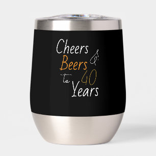 Cheers and Beers 40th Birthday Party Favour